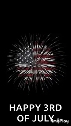 American Flag Fireworks GIF