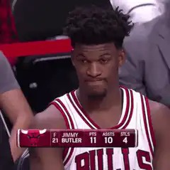 Jimmy Butler disappointed reaction