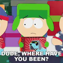 Stan Marsh holding a dog toy