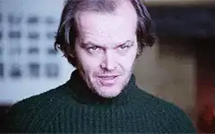 Jack Nicholson intense stare