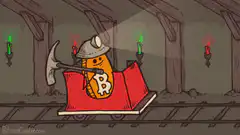Bitcoin miner in a minecart