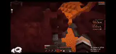 Minecraft player dies in lava