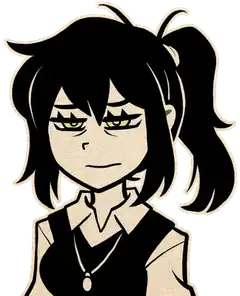 Marceline with tired eyes
