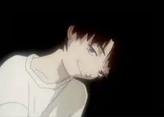 Shinji Ikari creepy smile