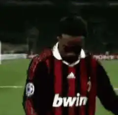 AC Milan player celebrating with dance