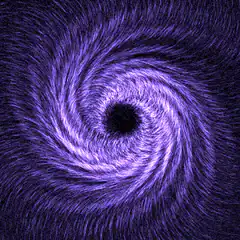 Purple fur spiral vortex