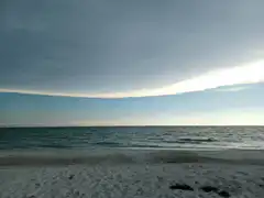 Lenticular cloud over ocean