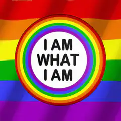 I Am What I Am Pride Button