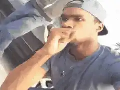 Man coughing in different settings