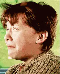 Ron Weasley crying face