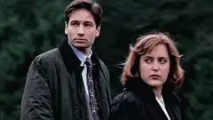 Mulder and Scully looking concerned
