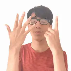 Man's face shatters into pieces