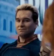 Homelander smirking