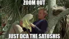Man looking at map zooms out