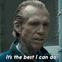 It's the best I can do