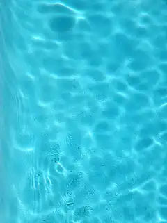 Blue water ripples