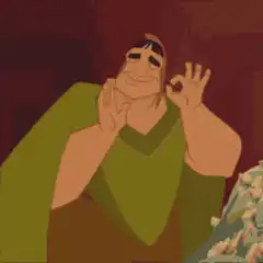Chef Gusteau giving an ok sign