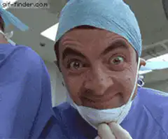 Dr. Rowan Atkinson gives a thumbs up
