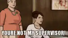 You're Not My Supervisor!