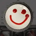 Smiley plate laser eyes