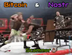 Wrestler smashes table on Scammer