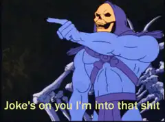 Skeletor pointing meme