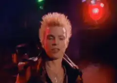 Billy Idol singing on stage