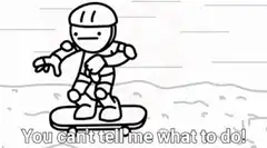 You can't tell me what to do minefield