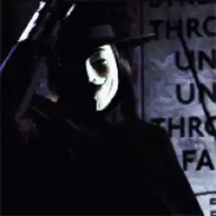 V for Vendetta Guy Takes Off Mask