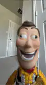 Woody puppet smiling