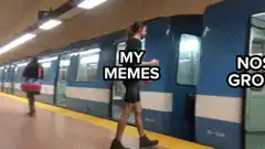 Man holding subway door for Nostr Growth