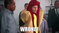 Hot Dog Guy Says Wrong