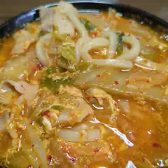 Spicy Kimchi Udon Soup