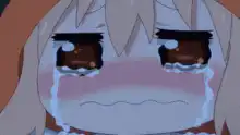 anime girl crying close up