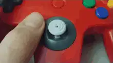 Finger spinning Xbox controller joystick