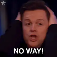 Man holding head NO WAY