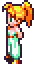 Pixel art girl with orange hair