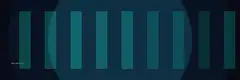 Moving white line on teal bars