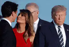 Melania Trump rolls eyes at Justin Trudeau