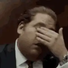Jonah Hill facepalm