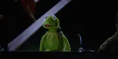Kermit the Frog covers his eyes