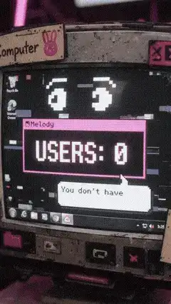 Girl checks computer users count