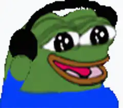 Pepe the Frog with headphones bobbing
