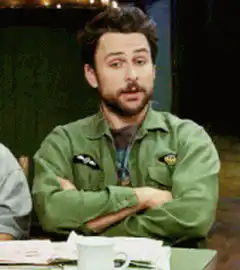 Charlie Day looking skeptical