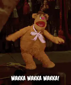 Wakka Wakka Bear Muppet Dancing