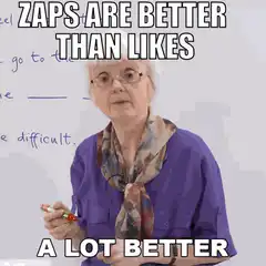Zaps Are Better Than Likes
