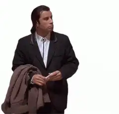 John Travolta confused shrug