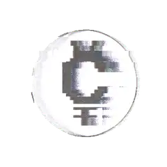 Pixelated Euro Coin Spinning