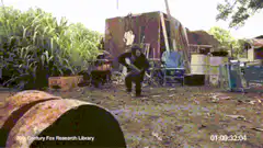 King Kong swings axe in junkyard