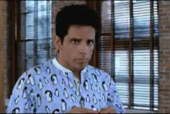 Ben Stiller in penguin pajamas